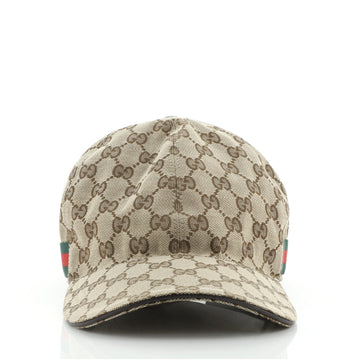 Gucci Web Baseball Cap GG Canvas