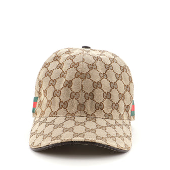 Gucci Web Baseball Cap GG Canvas