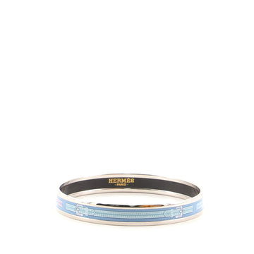 Hermes Bangle Bracelet Printed Enamel Narrow