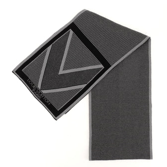 Louis Vuitton Chevron Stripe Scarf Wool
