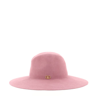 Valentino Vlogo Fedora Hat Felt