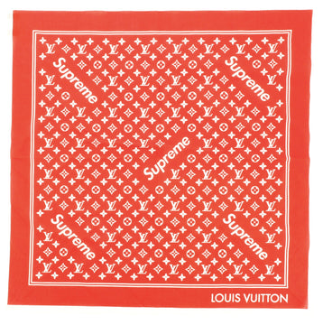 Louis Vuitton Square Scarf Limited Edition Supreme Monogram Cotton