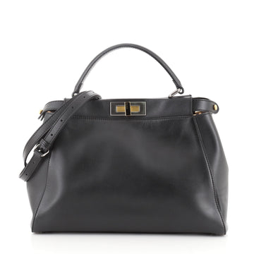 Fendi Peekaboo Bag Leather with Calf Hair Interior Regular