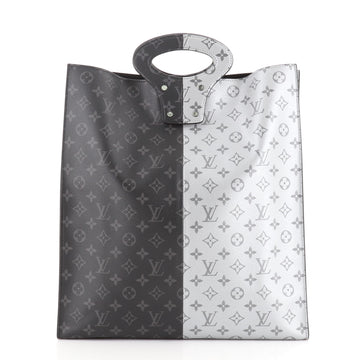 Louis Vuitton North South Tote Monogram Eclipse Split Canvas