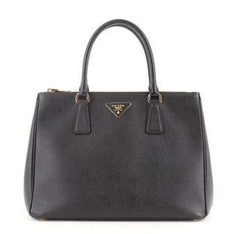 Prada Galleria Double Zip Tote Saffiano Leather Medium