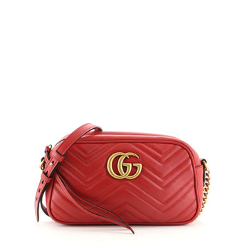 Gucci GG Marmont Shoulder Bag Matelasse Leather Small