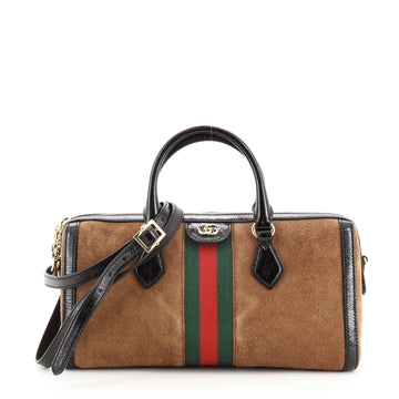 Gucci Ophidia Boston Bag Suede Medium