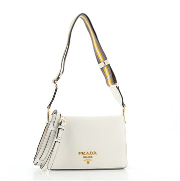 Prada Flap Crossbody Bag Vitello Daino Small