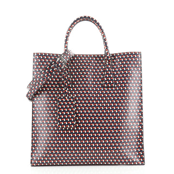 Prada Convertible Shopping Tote Printed Saffiano Leather Large