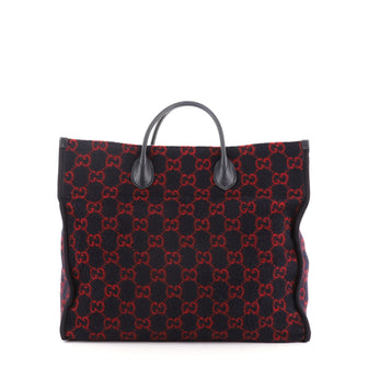 Gucci Shopping Tote GG Wool Large