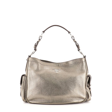 Prada Side Pocket Hobo Vitello Daino Medium