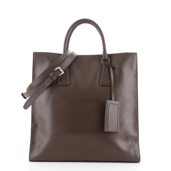 Prada Convertible Shopping Tote Saffiano Leather Saffiano Leather Tall