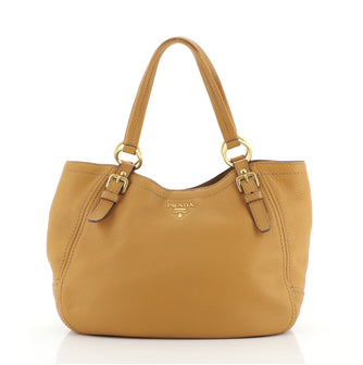 Prada Buckle Wing Tote Vitello Daino Medium