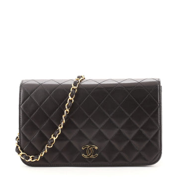 Chanel Vintage Full Flap Bag Quilted Lambskin Medium