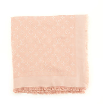 Louis Vuitton Monogram Shawl Silk with Wool