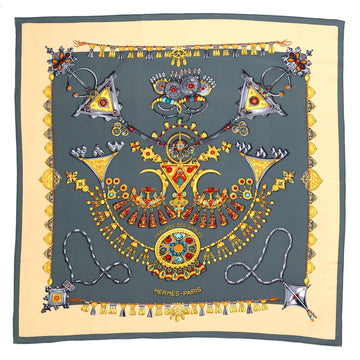 Hermes Parures Des Sables Scarf Printed Silk 90