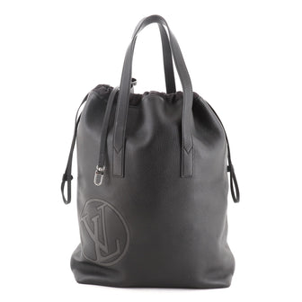 Cabas Light Drawstring Bag Initials Taurillon Leather