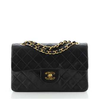 Chanel Vintage Classic Double Flap Bag Quilted Lambskin Medium