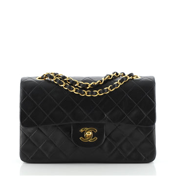 Chanel Vintage Classic Double Flap Bag Quilted Lambskin Medium