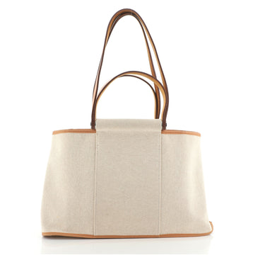 Hermes Cabas Elan Toile and Leather 39