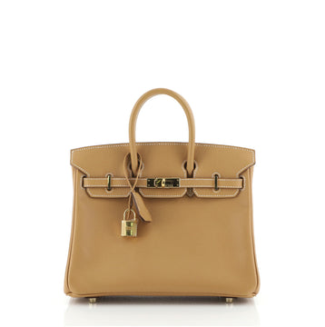 Hermes Birkin Handbag Brown Epsom with Gold Hardware 25