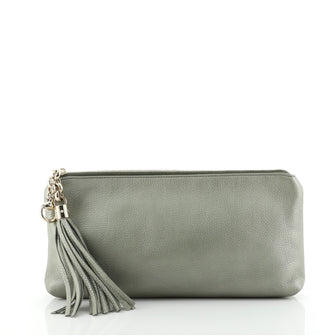 Gucci Sienna Tassel Clutch Leather