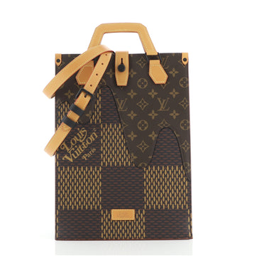 Louis Vuitton Nigo Sac Plat Handbag Limited Edition Giant Damier and Monogram Canvas Mini