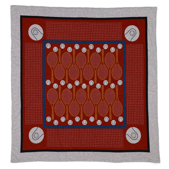 Hermes Carre Tee Shirt Tennis Scarf Cotton 90