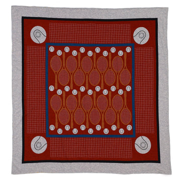 Hermes Carre Tee Shirt Tennis Scarf Cotton 90