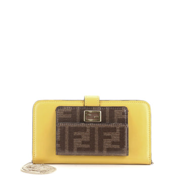 Fendi Baguette Phone Crossbody Canvas and Leather iPhone X