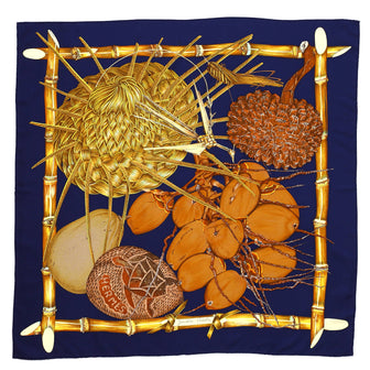 Hermes Jardin Creole Scarf Printed Silk 90