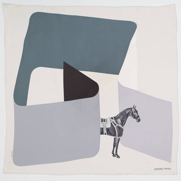 Hermes La Serpentine de Pierre Charpin Scarf Printed Silk 90