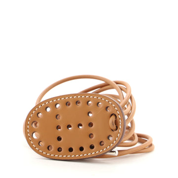Hermes Mirage Preforated H Strings Belt Leather
