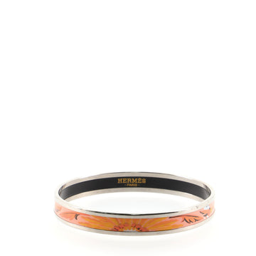 Hermes Bangle Bracelet Printed Enamel Narrow