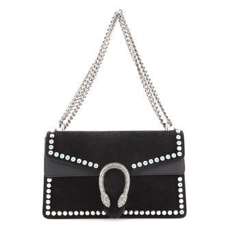 Gucci Dionysus Bag Crystal Embellished Suede Small