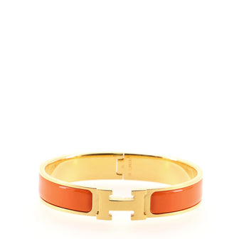 Hermes Clic H Bracelet Enamel Narrow