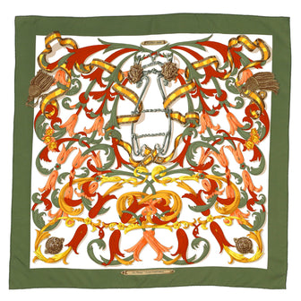 Hermes Le Mors A La Conetable Scarf Printed Silk 90