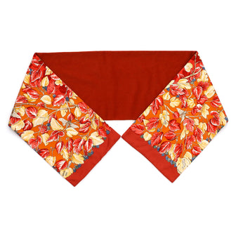 Hermes Autumn Leaves Scarf Silk