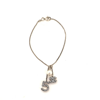 Chanel Dangling CC No.5 Bracelet Crystal and Metal