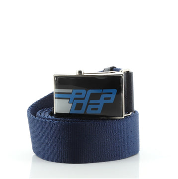 Prada Logo Belt Canvas