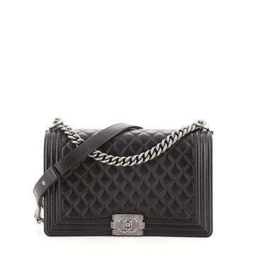 Chanel Boy Flap Bag Quilted Lambskin New Medium