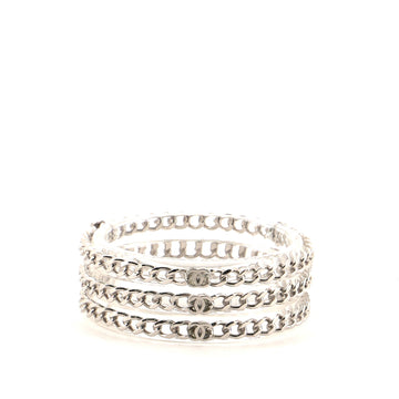 Chanel Chain Link CC Bangle Set Resin and Metal Bracelet
