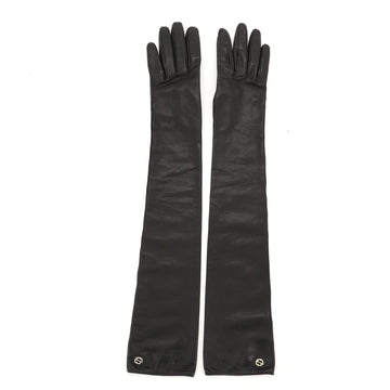 Gucci Interlocking G Gloves Leather Long