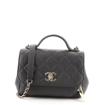 Chanel Business Affinity Flap Bag Quilted Caviar Mini