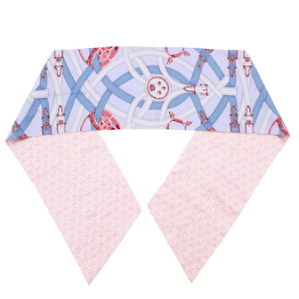 Hermes Cavalcadour a Cheval Maxi Twilly Printed Silk