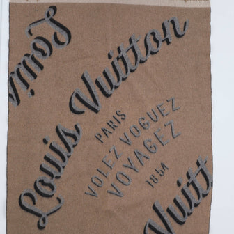 Louis Vuitton Handwriting Blanket Wool with Cashmere