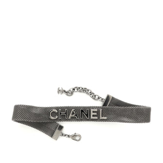 Chanel CC Charm Logo Choker Necklace Mesh