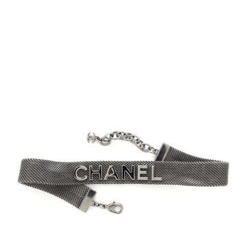 Chanel CC Charm Logo Choker Necklace Mesh