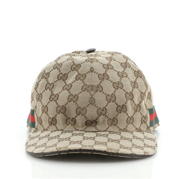 Gucci Web Baseball Cap GG Canvas