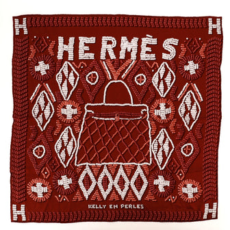 Hermes Kelly en Perles Wash Scarf 70 Print 64530115